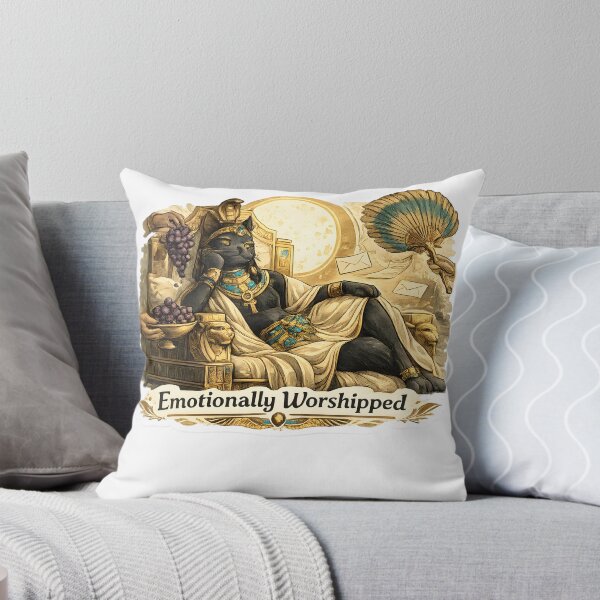 Item preview, Emotionally Worshipped Egyptian Cat Queen Luxury Mythology Aesthetic designed and sold by StickyGuys.
