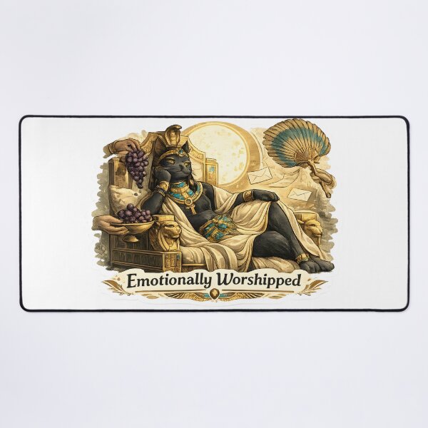 Item preview, Emotionally Worshipped Egyptian Cat Queen Luxury Mythology Aesthetic designed and sold by StickyGuys.