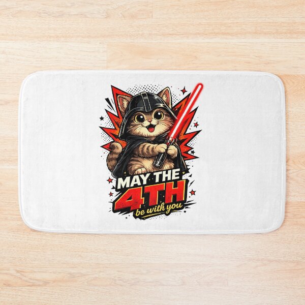Item preview, May The Fourth Be With You Funny Space Cat Dark Warrior designed and sold by LumePrint.