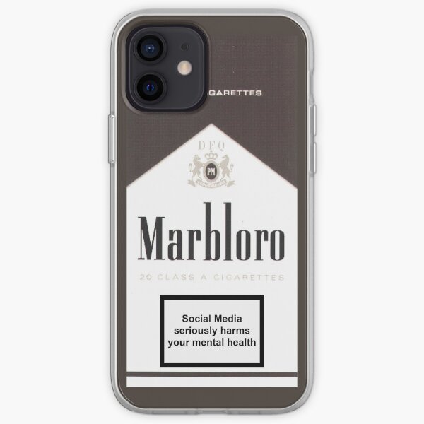 Social Media Kills - Marbloro - Coque souple iPhone