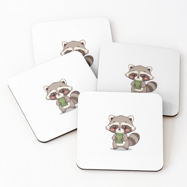 Item preview, Little Raccoon with a Secret Spellbook designed and sold by PTB-SHOP.