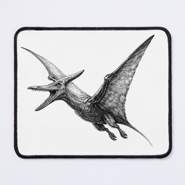 Item preview, Pterodactyl – dark pencil sketch illustration designed and sold by Mac Sketches.
