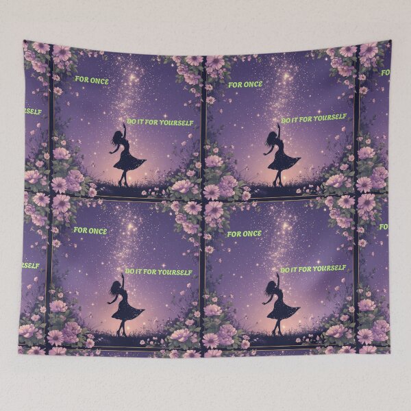 Item preview, Woman dancing under the stars-  Selfcare quote for women designed and sold by RiseFemmedom.