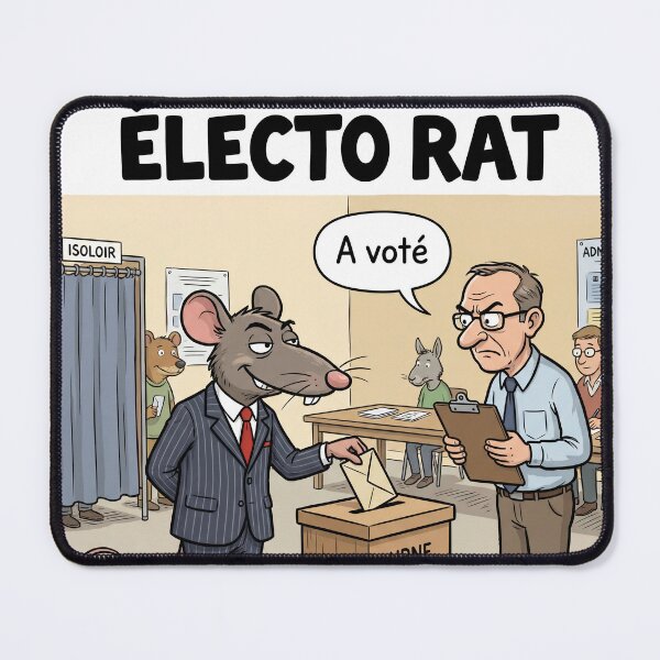 Item preview, Electo Rat – Rat that votes humor parody elections electorate funny designed and sold by WordPlayStudio.