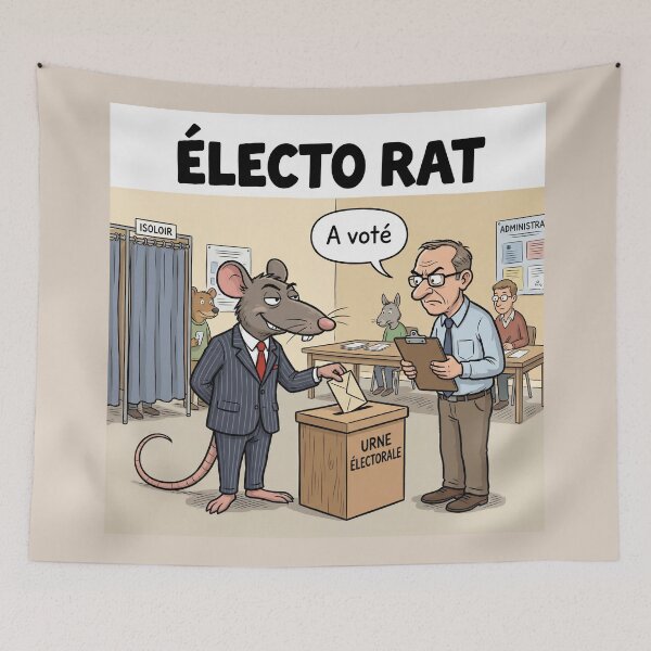 Item preview, Electo Rat – Rat that votes humor parody elections electorate funny designed and sold by WordPlayStudio.