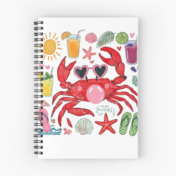 Item preview, Crab Blowing Bubble Pink Gum Summer Tropical Margarita Art designed and sold by VGAfanatic.