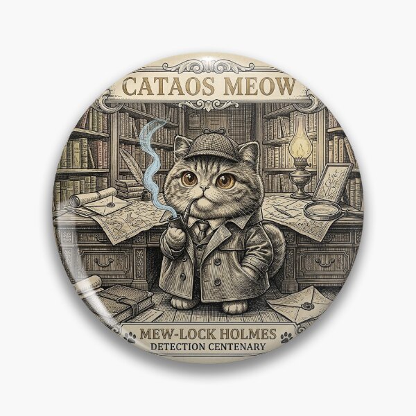Item preview, The Scholar of Baker Street: Mew-Lock Holmes Portrait designed and sold by CataosMeow.