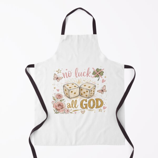 Item preview, No Luck All God • Faith Over Luck Design • Dice, Butterflies & Inspirational Aesthetic designed and sold by Bright Nest Studio.