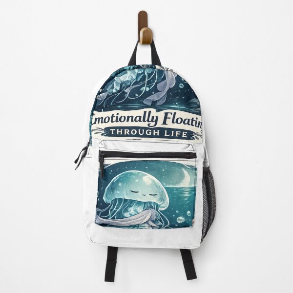 Item preview, Emotionally Floating Through Life Luxury Jellyfish Ocean Aesthetic designed and sold by StickyGuys.