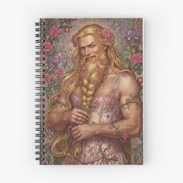 Item preview, Bearded Male Rapunzel with Golden Braid designed and sold by ZhivanCrimson.