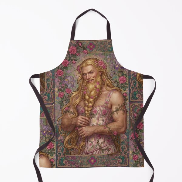 Item preview, Bearded Male Rapunzel with Golden Braid designed and sold by ZhivanCrimson.