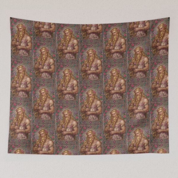 Item preview, Bearded Male Rapunzel with Golden Braid designed and sold by ZhivanCrimson.