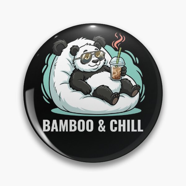 Item preview, Funny Lounging Panda Bamboo And Chill - Iced Coffee Vacation Pet designed and sold by AdriqnArt.