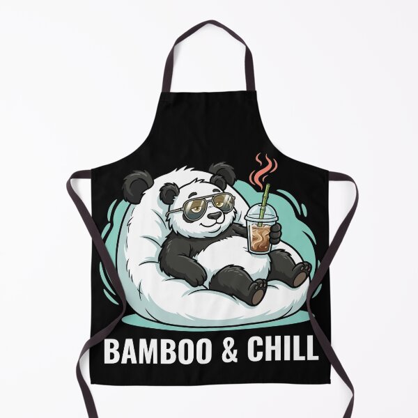 Item preview, Funny Lounging Panda Bamboo And Chill - Iced Coffee Vacation Pet designed and sold by AdriqnArt.