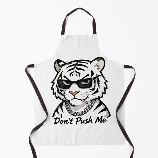 Item preview, White Tiger Cool Sticker DON'T PUSH ME 6 designed and sold by HealthyEnvy.