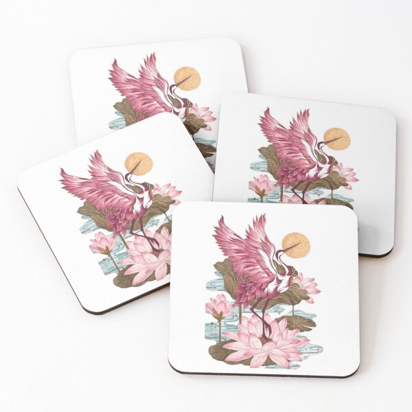 Item preview, Pink Crane Lotus Serenity designed and sold by Khatumeye.