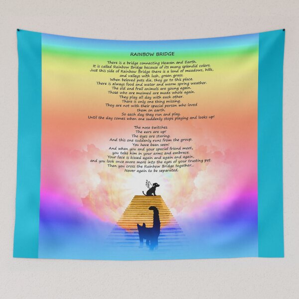 Item preview, Rainbow Bridge Pet Memorial designed and sold by Delights.