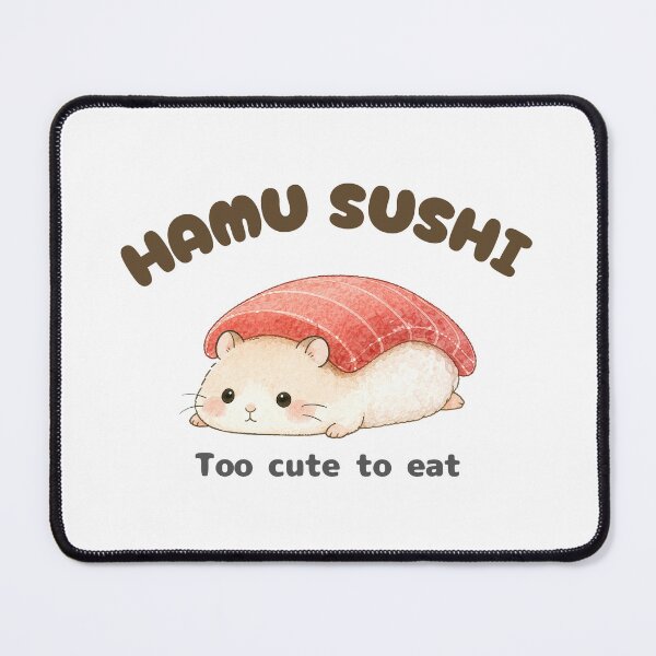 Item preview, Kawaii Hamster Tuna Sushi – Cute Japanese Food Animal, Adorable Nigiri Design, Soft Aesthetic Art designed and sold by tiny-hamu-life.