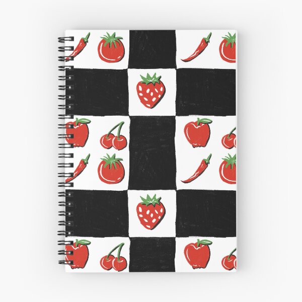 Item preview, Red Fruits & Veggies Checkerboard Pattern designed and sold by artofthebart.
