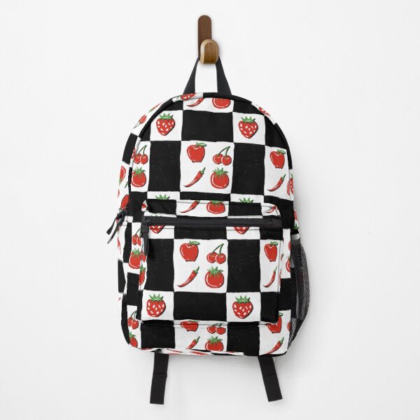 Item preview, Red Fruits & Veggies Checkerboard Pattern designed and sold by artofthebart.