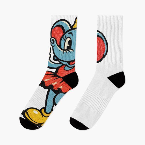 Item preview, Sticker - Decal - Cheerful Cartoon Elephant in Vintage Comic Style designed and sold by ForeverPrintsOK.