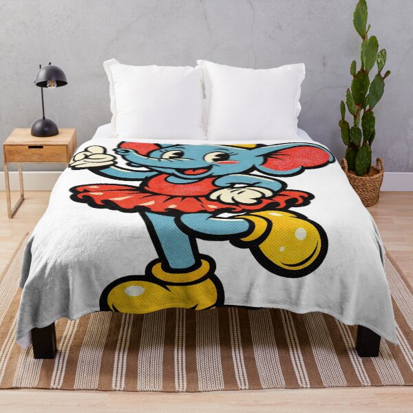 Item preview, Sticker - Decal - Cheerful Cartoon Elephant in Vintage Comic Style designed and sold by ForeverPrintsOK.