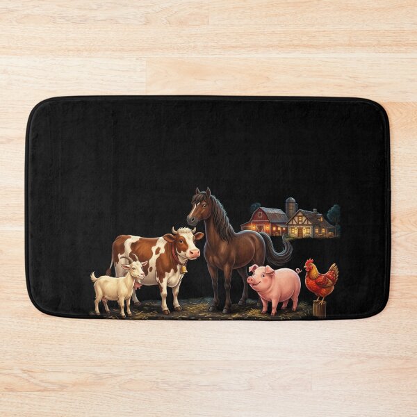 Item preview, Country Farm Life Animals - Rustic Barnyard Scene designed and sold by Laaltex.