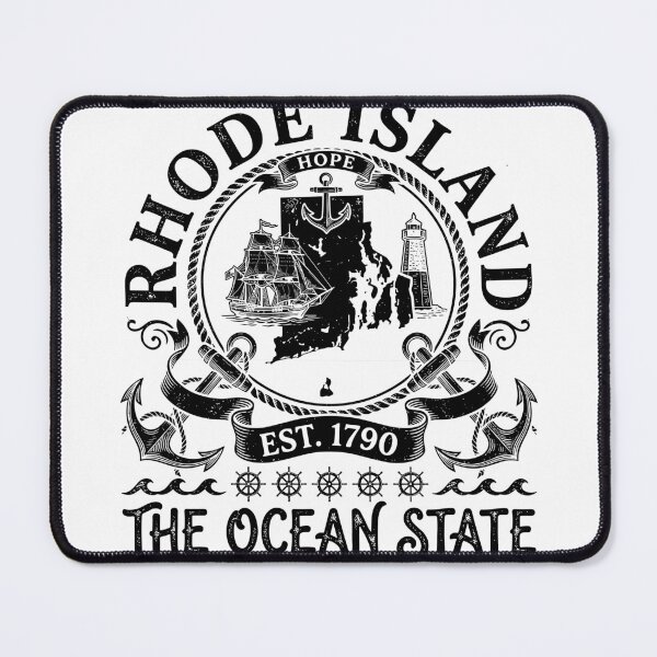 Item preview, Vintage Rhode Island The Ocean State Retro Map designed and sold by ironicmuscle.