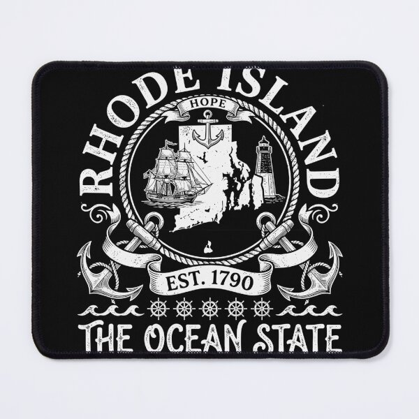 Item preview, Vintage Rhode Island The Ocean State Retro Map designed and sold by ironicmuscle.