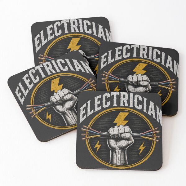 Item preview, Electrician Power Fist Shirt Minimal Electrician Graphic Tee designed and sold by Drip5.