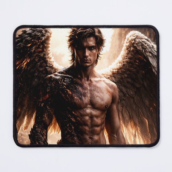 Item preview, Fallen Angel – Dark Fantasy Warrior with Burning Wings designed and sold by thor81pl.