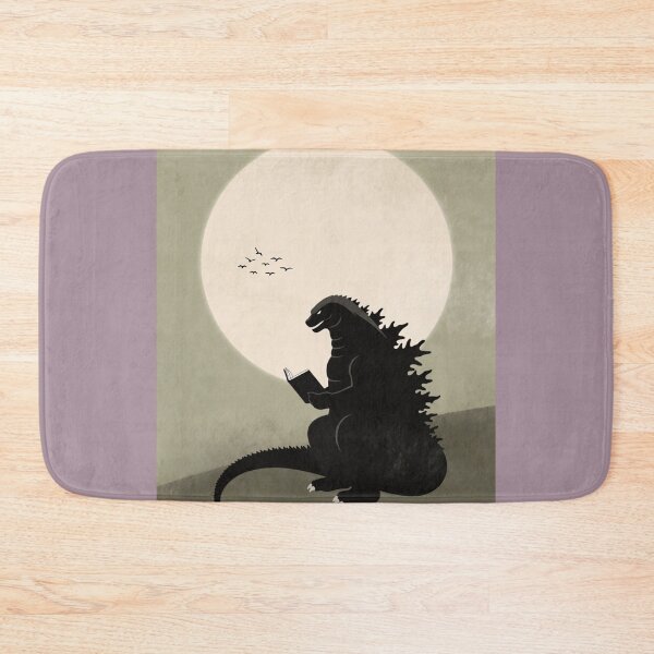 Item preview, Godzilla Reading a Book | Minimalist Japandi Wall Art | Kaiju Book Lover designed and sold by Syrupulse.