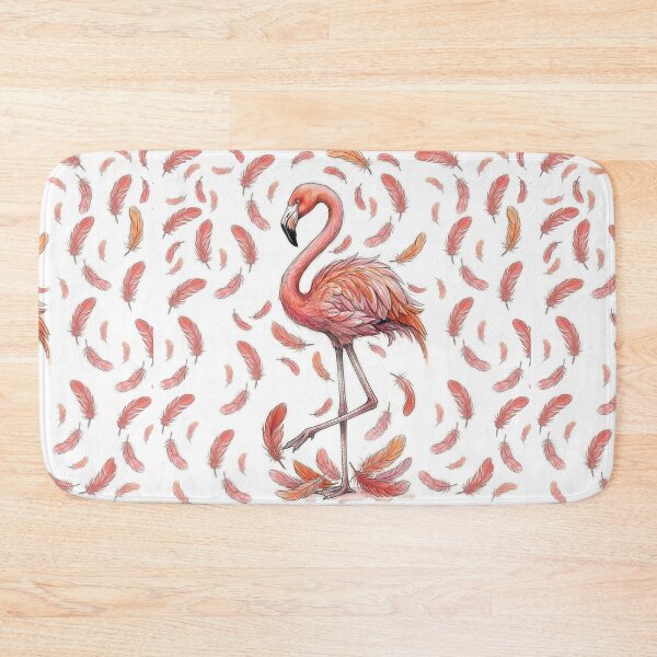 Item preview, Flamingo and feathers designed and sold by snoWorkshop.