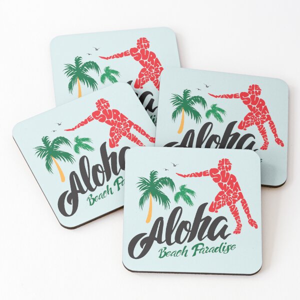 Item preview, Aloha Beach Paradise - Retro Surf Typography Art designed and sold by PACS0011.