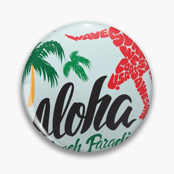 Item preview, Aloha Beach Paradise - Retro Surf Typography Art designed and sold by PACS0011.