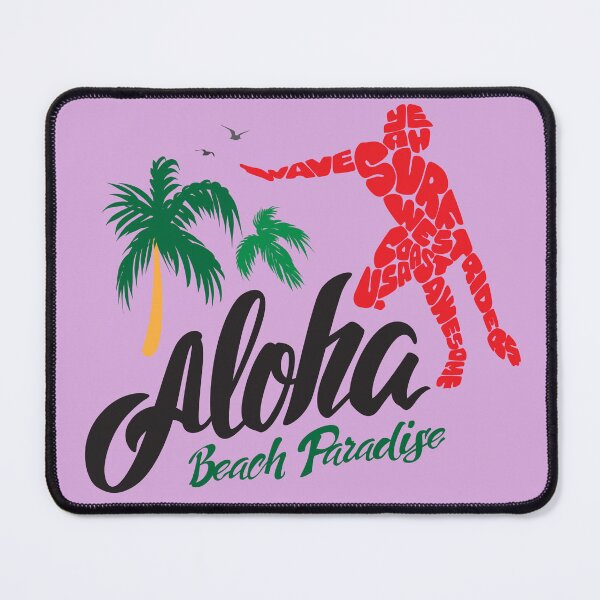 Item preview, Aloha Beach Paradise - Retro Surf Typography Art designed and sold by PACS0011.