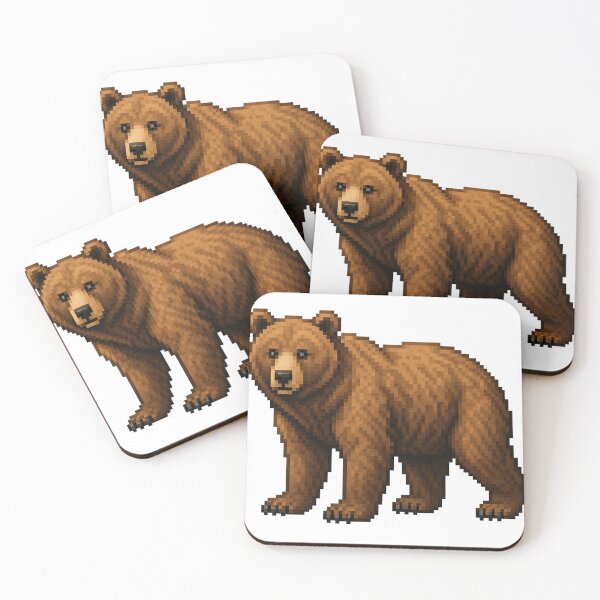 Item preview, Pixelated bear designed and sold by Stickers void.