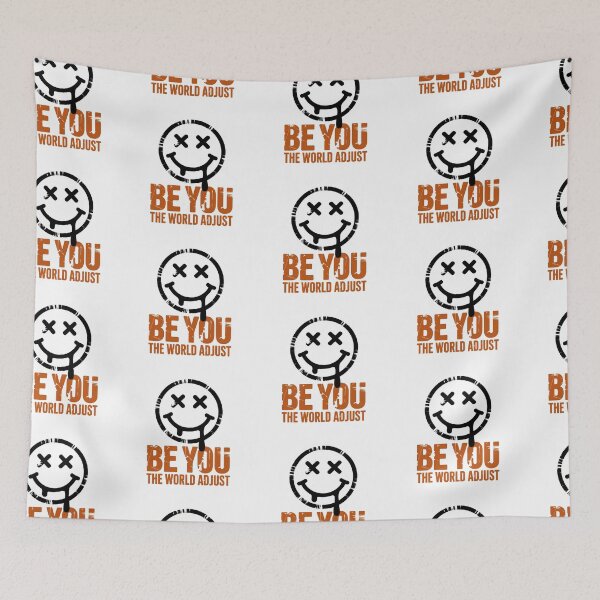 Item preview, Be You The World Adjust – Edgy Smiley Grunge Typography Design designed and sold by TipTop GFX.