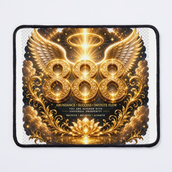 Item preview, Golden Angel Number 888 Abundance Prosperity Flow designed and sold by HiteshArt111.