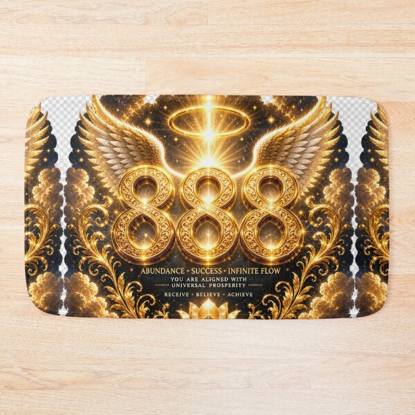 Item preview, Golden Angel Number 888 Abundance Prosperity Flow designed and sold by HiteshArt111.