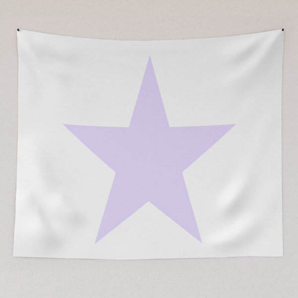Item preview, Single LILAC STAR on a WHITE Background designed and sold by RachelMacht.