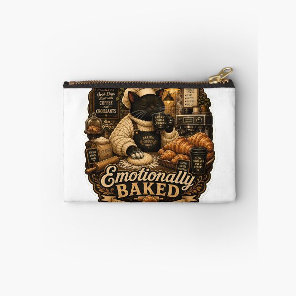 Item preview, Emotionally Baked Luxury Bakery Cat Cozy Café Aesthetic designed and sold by StickyGuys.