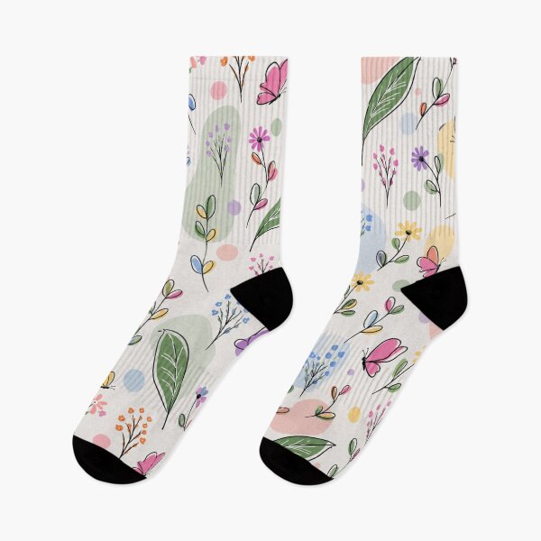 Item preview, Colorful floral and butterfly seamless pattern design designed and sold by juthamas8426.