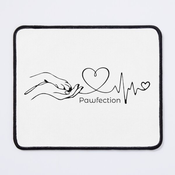 Item preview, One-Line-Art Pawfection - Hand in Paw designed and sold by Pfotenfaden.