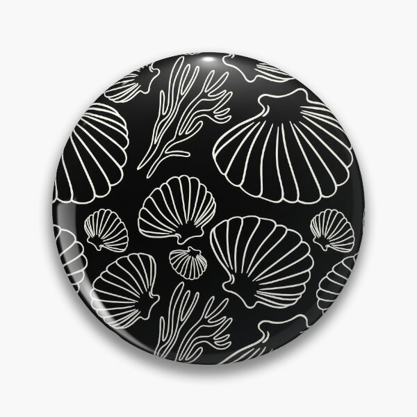 Item preview, Dark Seashell Starfish Ocean Pattern designed and sold by Anastasiia Yurevych.