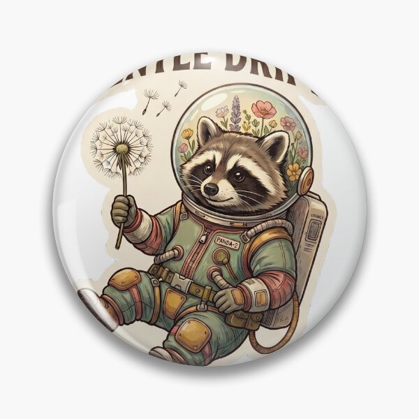 Item preview, Vintage Cottagecore Space Raccoon Aesthetic Illustration designed and sold by AnkitCreates.