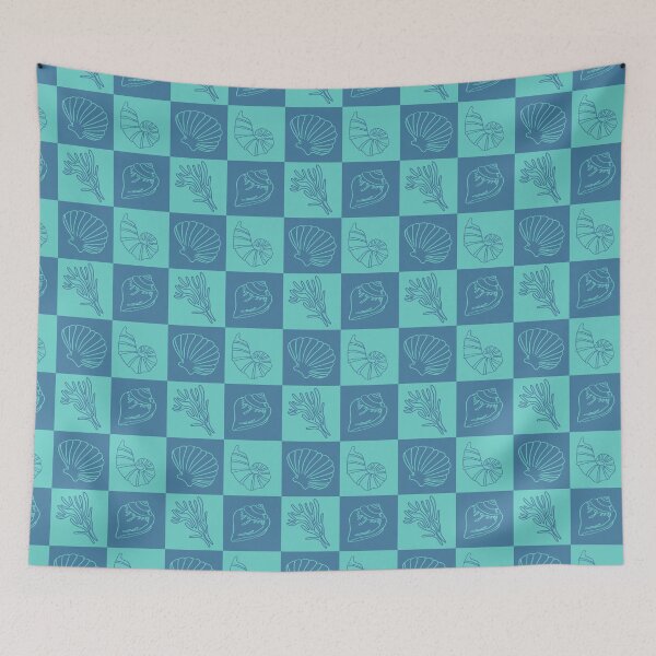 Item preview,  Blue Seashell Starfish Ocean Pattern designed and sold by Anastasiia Yurevych.