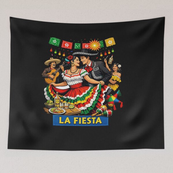 Item preview, La Fiesta Mexican Celebration Dancing Mariachi Party designed and sold by Tsugraf Designs.