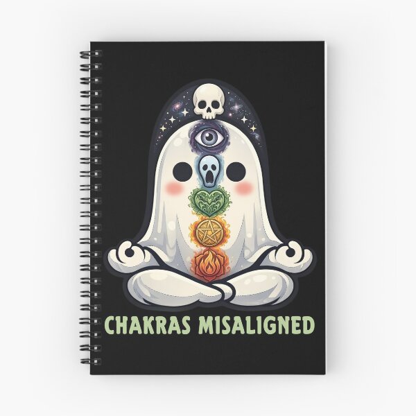 Item preview, Funny Yoga Ghost – “Chakras Misaligned” Meditation Humor designed and sold by SidTastic .