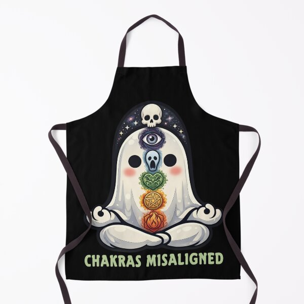 Item preview, Funny Yoga Ghost – “Chakras Misaligned” Meditation Humor designed and sold by SidTastic .
